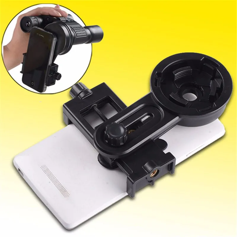 

LEORY Mini Portable Zoom Telescope Clip Camera Cell Phone Monocular Holder Detachable 0-6 Inch And 22-48mm Vision Prism Scope