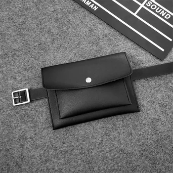 

Fashion Women Bag PU leather Waist Pack Femal Belt Bag Phone Pouch Bags Hotsale Women Waist Packs