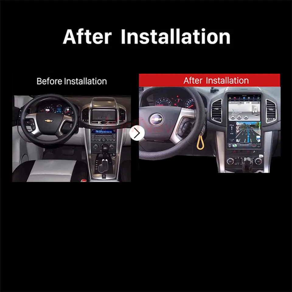 Cheap KiriNavi Touch Screen Tesla Style Android 13.6inch Car Radio Gps Navigation Player For Chevrolet Captiva Bluetooth 2013-2017 1