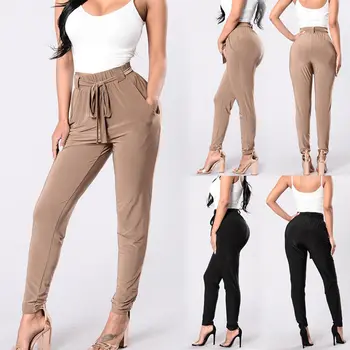 

Fashion Brand Newest Womens Ladies Stretchy Skinny Jegging Pants Slim Fit Casual Trousers Leggings Bow Bodycon Pencil Pants