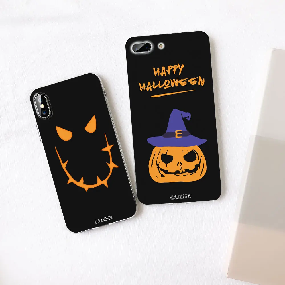 Чехол CASEIER Hollaween для iPhone XR X XS Max роскошный мягкий черный чехол 6 6s 7 8 Plus чехлы из ТПУ