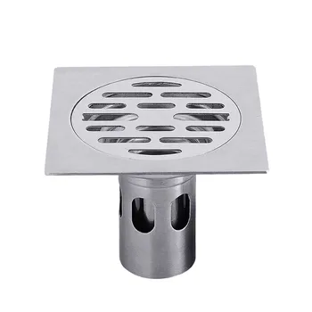 

Bathroom Drain Cover Stainless Steel Shower Drain Cap with Lid for Floor Laundry Kitchen Bathroom