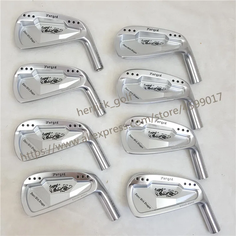 Golf Clubs irons Dance With Dragon Forged Iron Set Silver Golf Forged Irons 3-9Pw Golf Head Golf cover No Shaft Golf Clubs irons Dance With Dragon Forged Iron Set Silver Golf Forged Irons 3-9Pw Golf Head Golf cover No Shaft
