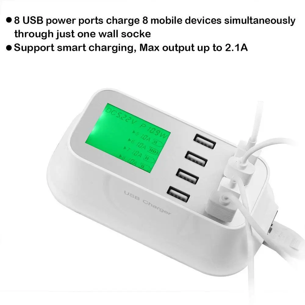 AAAE Топ 8 Порты и разъёмы несколько USB настенное дорожное быстрое зарядное