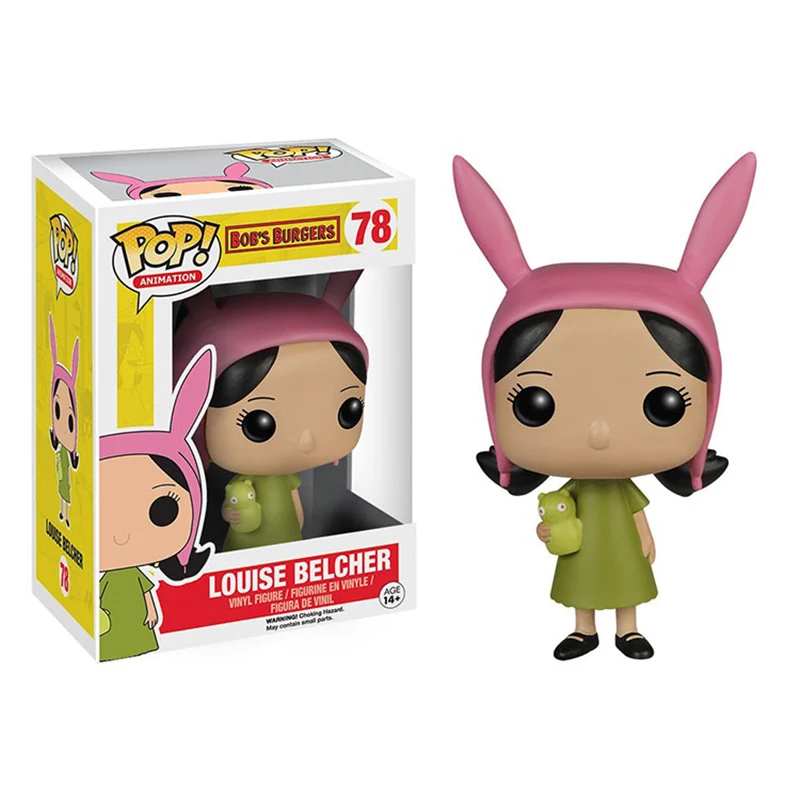 Серия Funko POP Animation: Bob's Burgers #78 милые виниловые куклы Louise #74 модель Боба игрушки