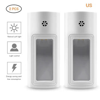 

Automatic Motion Sensor Wall Lamp EU/US Plug-in LED Wall Night Light for Home Bedroom