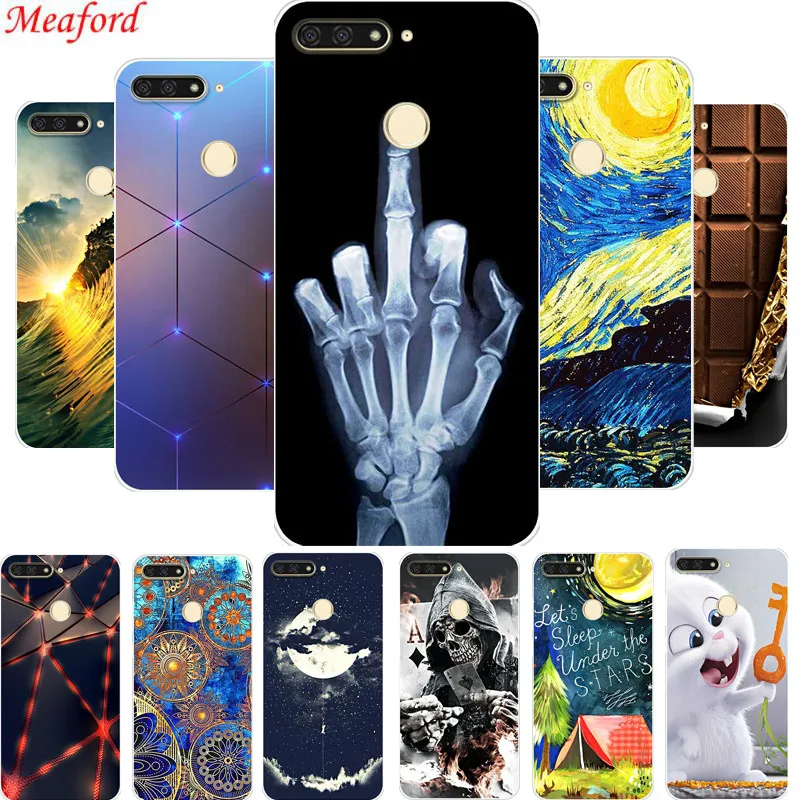

Honor 7C Case For Huawei honor 7C AUM-L41 Case Russia 5.7" Silicone Soft TPU Case for Huawei Honor 7C 7 C Case cool print Cover