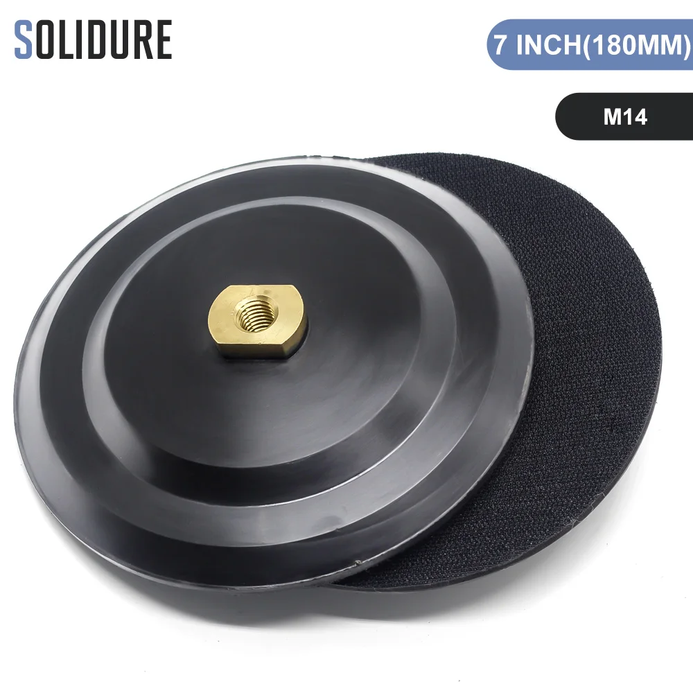 

7 inch 180mm resin backer pads with arbor M14 Abrasive Wheels Polishing Bonnets Tools