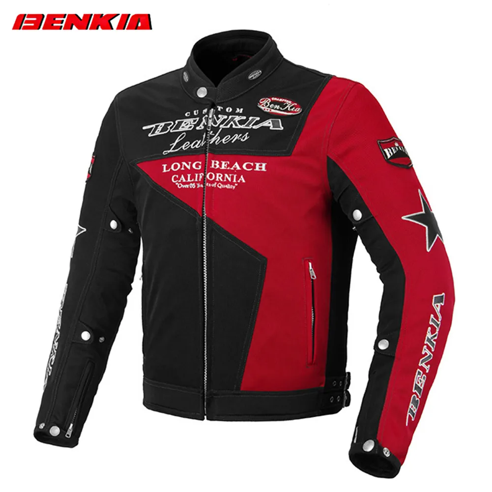 

BENKIA JS92 Riding Motorcycle Jacket Moto Suit Body Armor Protection Reflective Clothing Coat Man Clothes Protector Men Jackets