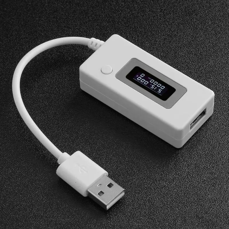 Lcd Micro USB зарядное устройство для батарей Емкость тестер напряжения тока V/A/mAh метр