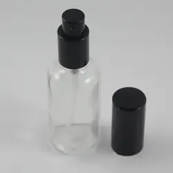 100 шт пустая 50 мл прозрачная стеклянная бутылка-спрей для эфирного масла, портативный стеклянный контейнер для макияжа для продажи