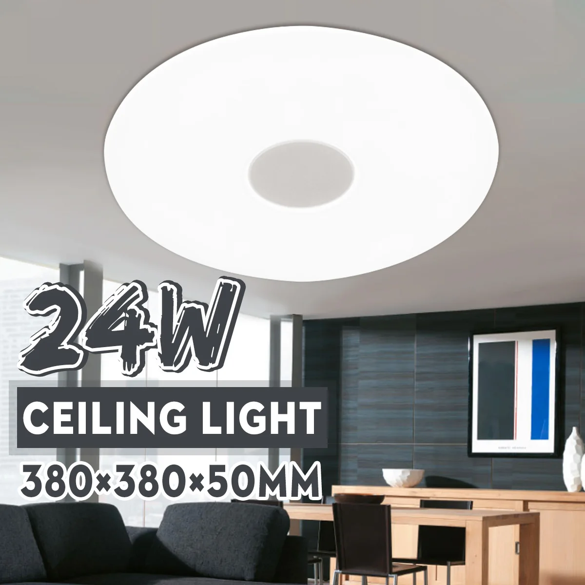 

38x38x5cm 24W Bright Ultra Thin LED Ceiling Light Modern Lamp Living Room Lighting Surface Mounted Panel Lamp For Home Bedroom