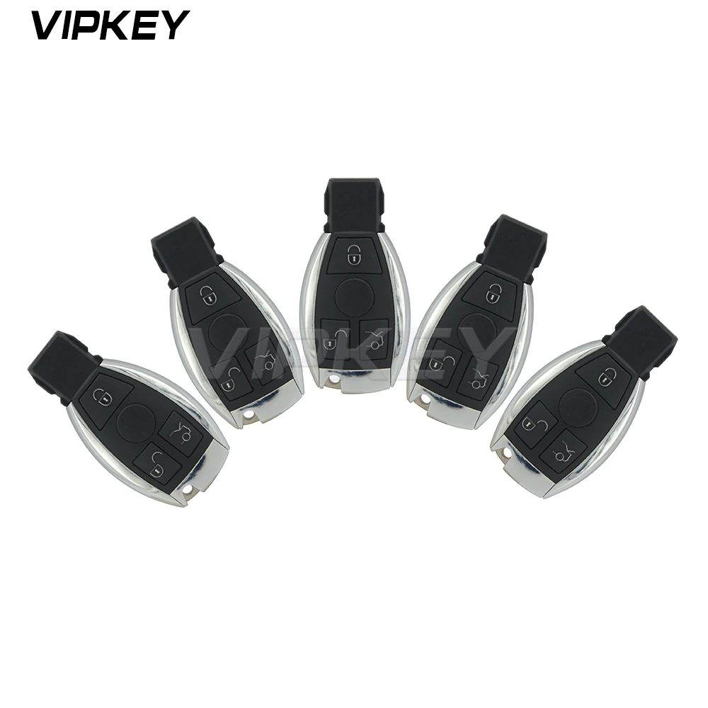 

Remotekey 5pcs 3 button 433mhz BGA for Mercedes Benz 2000 - 2014 Smart car key