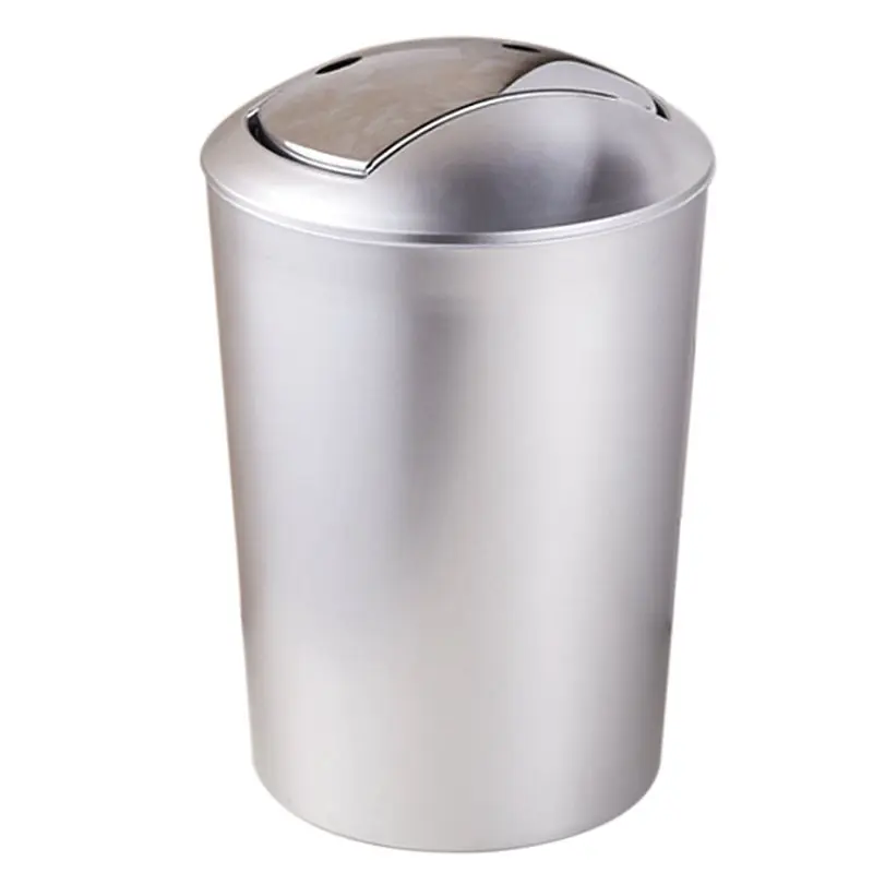 New 6.5L Bathroom Garbage European Style Trash Wastebin With Lid