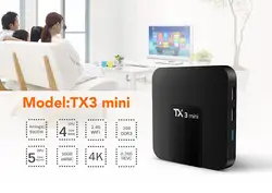 Оригинальный TX3 Мини Android 7,1 ТВ BOX 2 Гб 16 GB Amlogic S905W 4 ядра Смарт ТВ-приставка H.265 4 K HDMI WiFi 64Bit Media Player