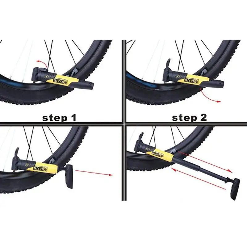 DUUTI Портативный складной велосипедный воздушный насос для шин для клапаны presta и SCHRADER
