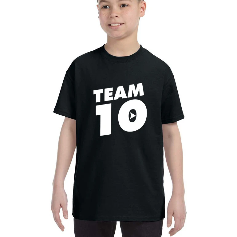 Детская Молодежная Футболка Team 10 крутая модная футболка популярный топ|Футболки|