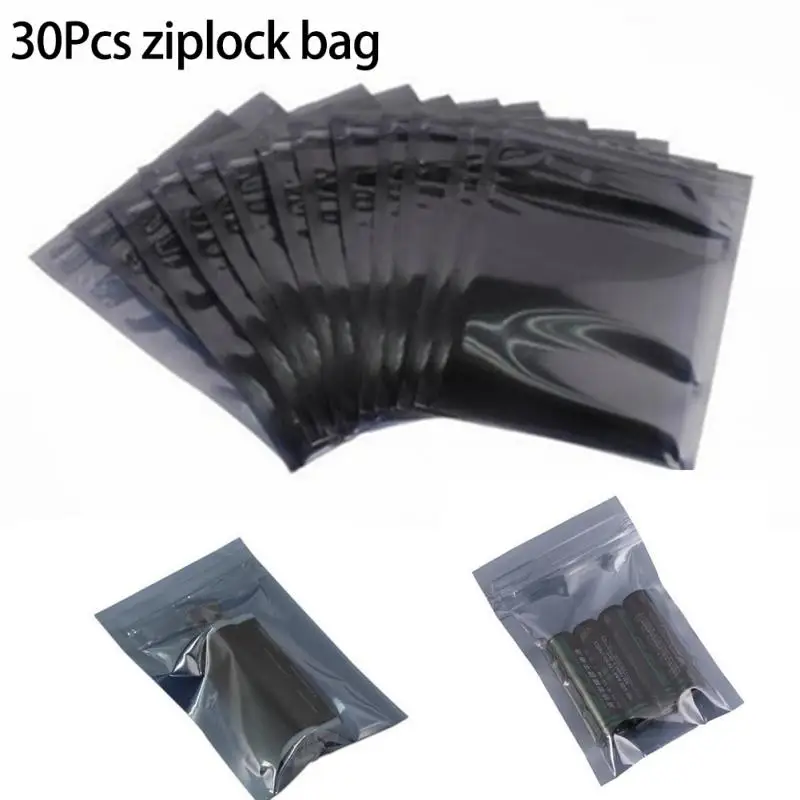 

30pcs Anti Static Shielding Ziplock Bag ESD Anti-static Instrument Pack Pouches Waterproof Self Seal Antistatic Bag