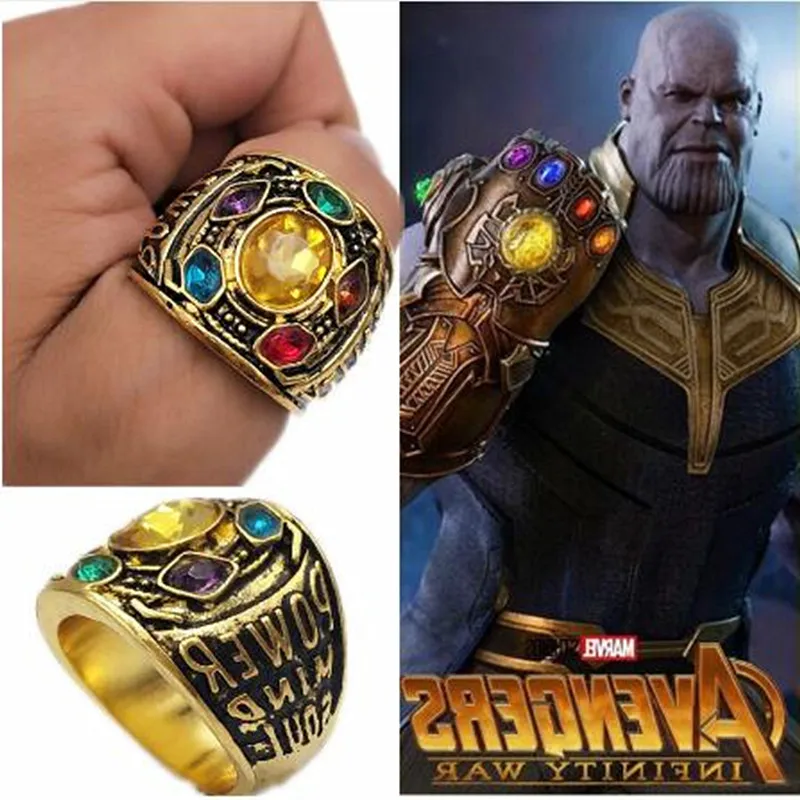 thanos infinity gauntlet ring set