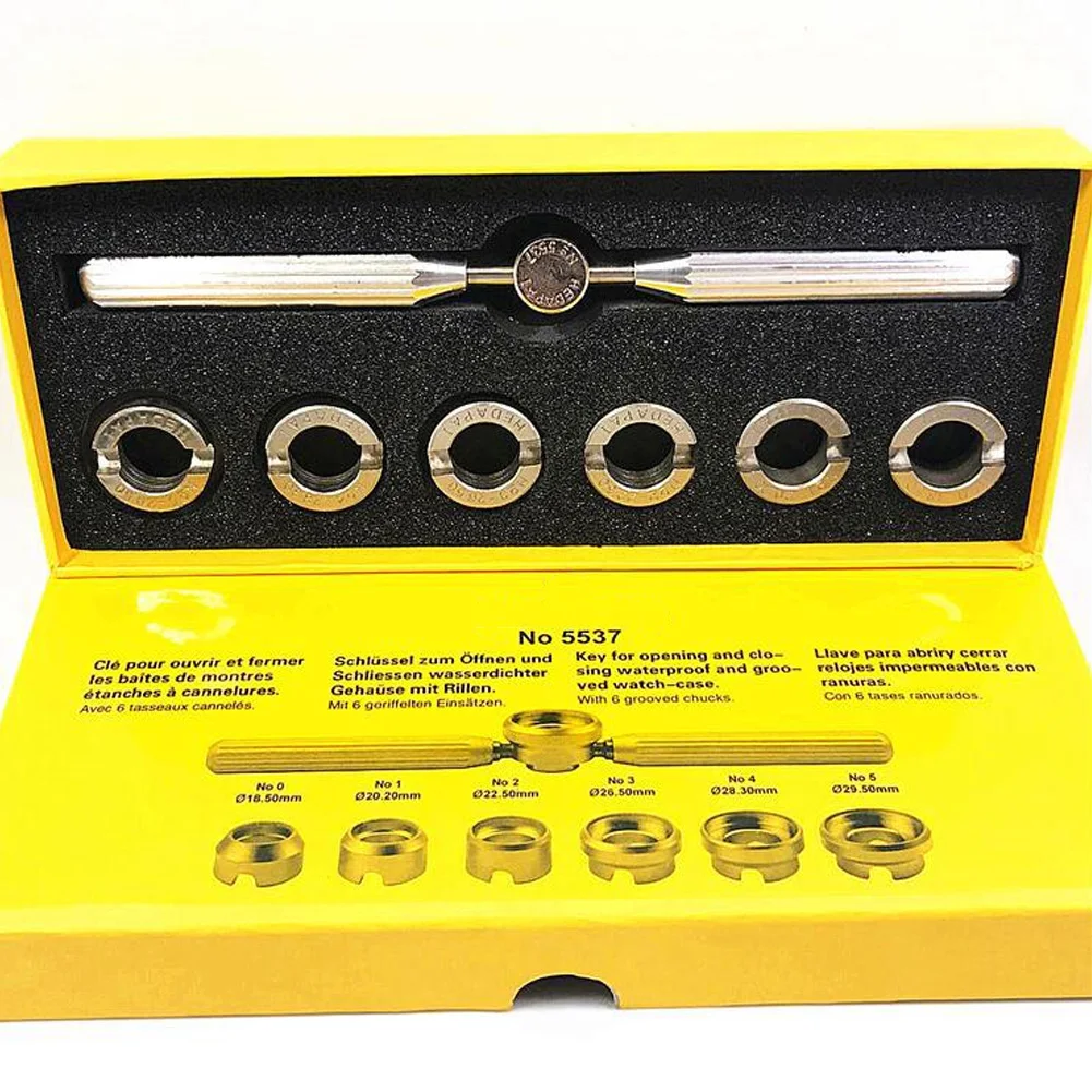 

7 Pcs Watch Tools Clock Watch Opener Repair Tool Easy Open Watch Back Case For ROLEX