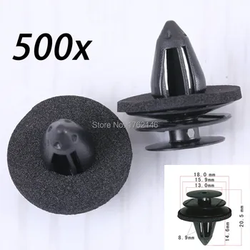 

(500x) Door Card Trim Panel Black Plastic Retainer Foam Washer 01553-07111 For Nissan 200 SX 280 ZX,ZXT 300 ZX 350 Z Infiniti G