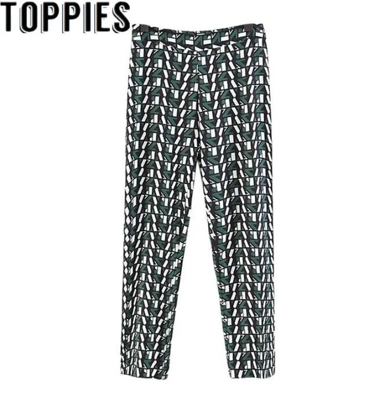 

Autumn New Women Letter Printed Harem Pants Vintage Retro Trousers