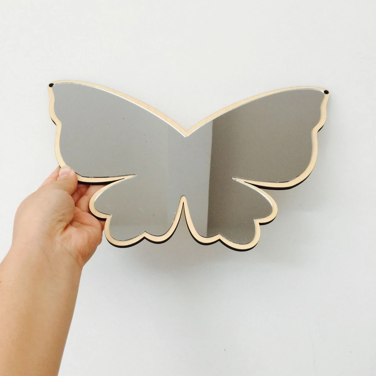 Cute Cartoon Decorative Mirrors Acrylic Wood Mirror Cartoon Wall Art