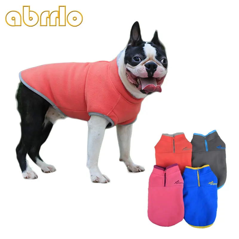

Abrrlo Pets Winter Fleece Warm Dog Clothes Thicken Pullover Vest Puppy dachshund Dogs Jacket Clothing For Small Dogs Bulldog
