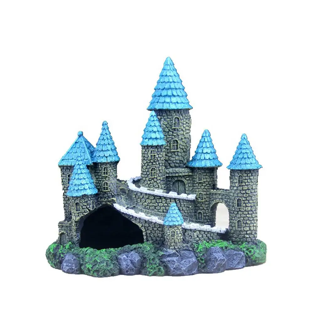 

Simulate Castle Pet Hiding Decoration for Fish Tank Landscaping Aquarium Reptile Box