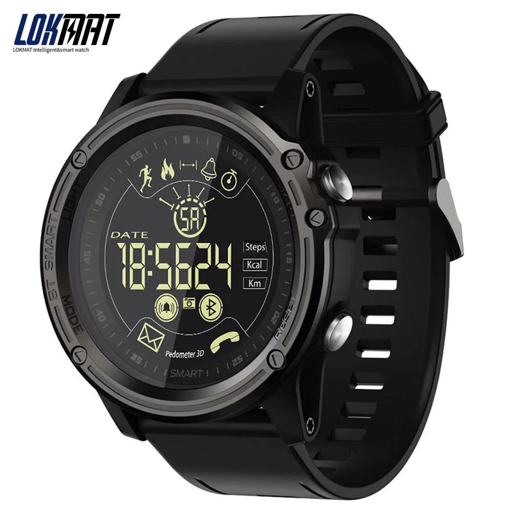 LOKMAT Men's Fashion Smart Watch Sport Pedometer Waterproof Bluetooth Ultra-long Standby Digital Smartwatch For Ios And Android LOKMAT Men's Fashion Smart Watch Sport Pedometer Waterproof Bluetooth Ultra-long Standby Digital Smartwatch For Ios And Android