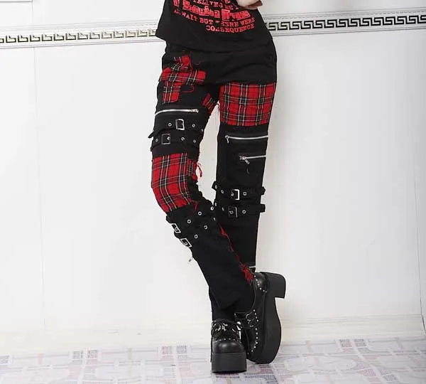

2018 Men's clothing GD Hair Stylist fashion street Non mainstream punk zip cloth to kill Matt pants men plus size costumes