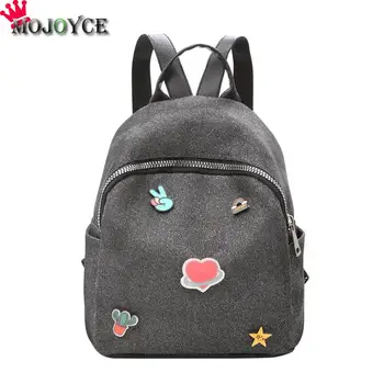 

Cute Cartoon Appliques Shining Sequins Backpack Women Shoulder Bag Leather Travel School Backpack