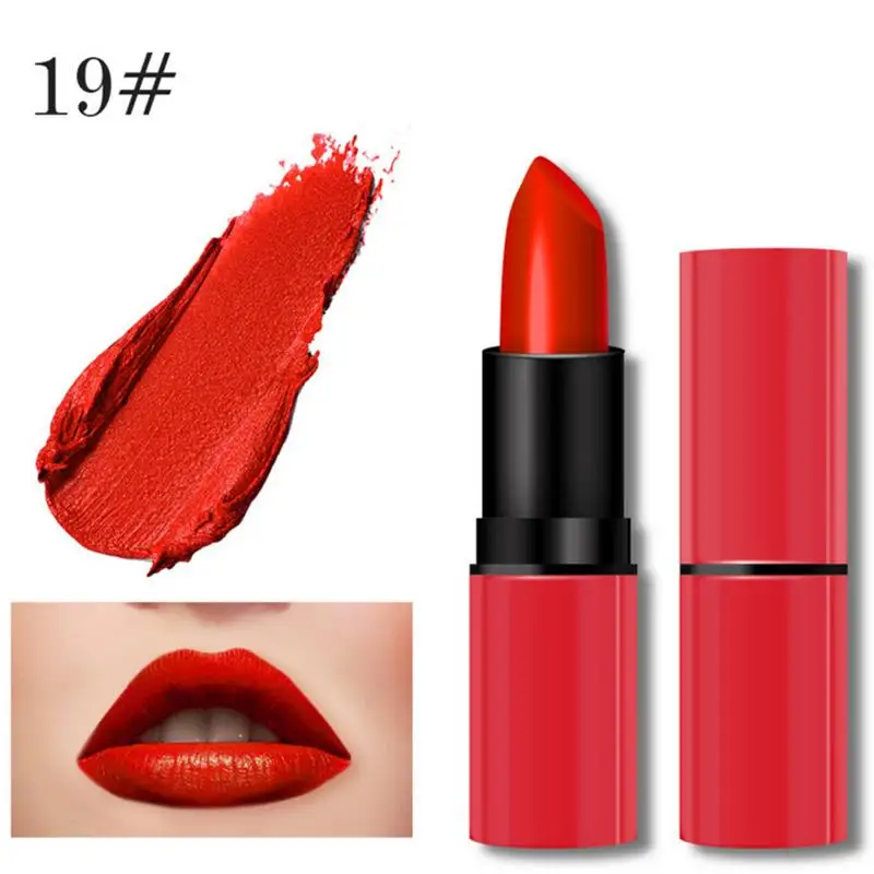 New Lipstick Matte Waterproof Velvet Lip Stick 8 Colors Sexy Red Brown Pigments Makeup Matte Lipsticks Beauty Lips