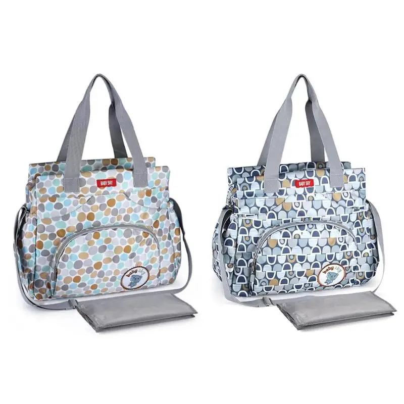 

Multifunctional Waterproof Mummy Diaper Handbags Large Capacity Baby Stroller Nursing Shoulder Maternity Bags