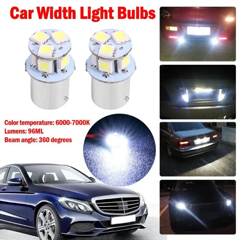

VODOOL 2Pcs 12V 1156 5050 8SMD 96LM Car LED Light Bulbs Replacement For Auto Car Brake Tail Rear Reverse Lamp Turn Signal Lights
