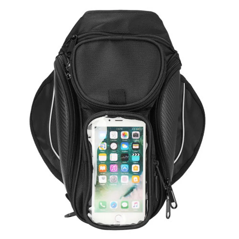 Universal Magnetic Magnet Motorcycle Bike Oil Fuel Tank Phone Saddle Pouch Bag