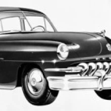 Крупным планом автомобиля 1952 De Soto Custom Poster Print (18x24) | Дом и сад