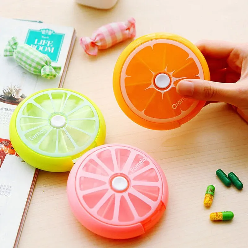 

Cute EDC Travel Pill Tablet Storage Box Medicine Organizer Container Holder Case