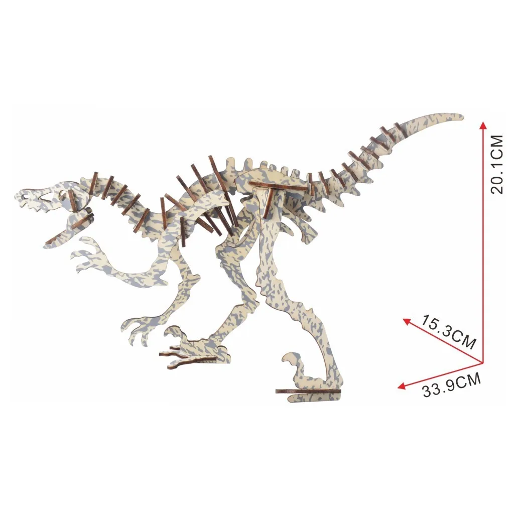 Xin Lian Deinonychus 3d трехмерная головоломка модель Diy Детские ручные игрушки|Пазлы| |
