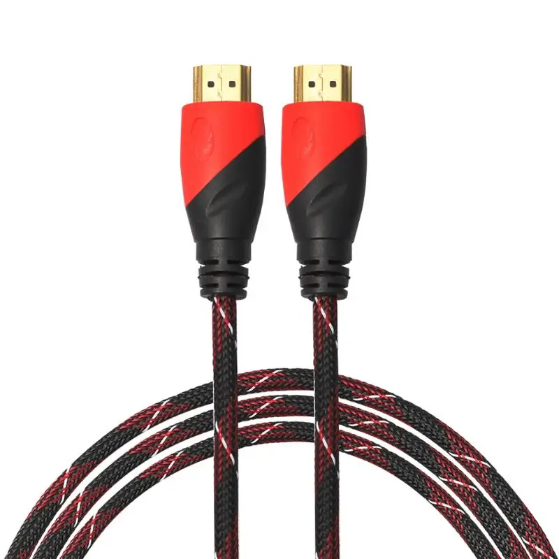 Высокоточный плетеный кабель HDMI V1.4 AV HD 3D для PS3 Xbox HDTV 0 5 15 М 1080P кабель|Кабели VGA| |