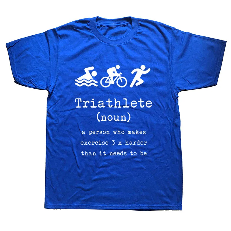 

Triathlon Definition Triathlete Present Funny T Shirt Men Summer Short Sleeve Streetwear T-Shirt Cotton Tees Black
