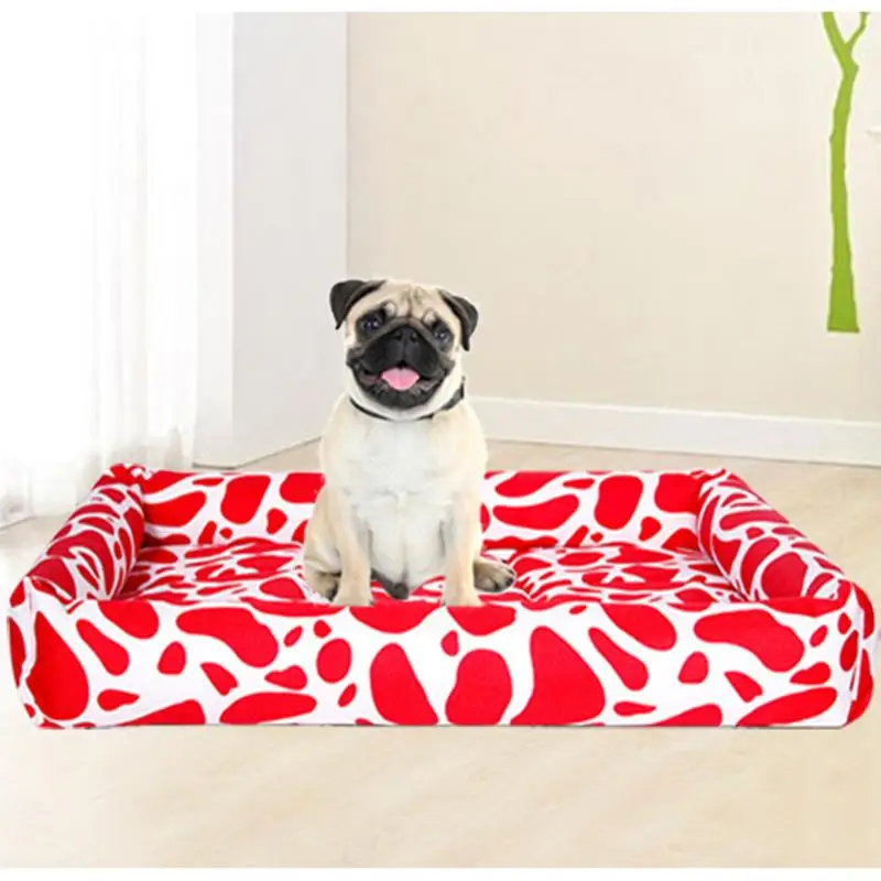 

Pet Nest Dog Bed Ice Silk Cold Nest Pad Scratch Resistant Dog Pad Kennel Pet Mat Pet Nest Mat Camouflage Four Seasons Universal