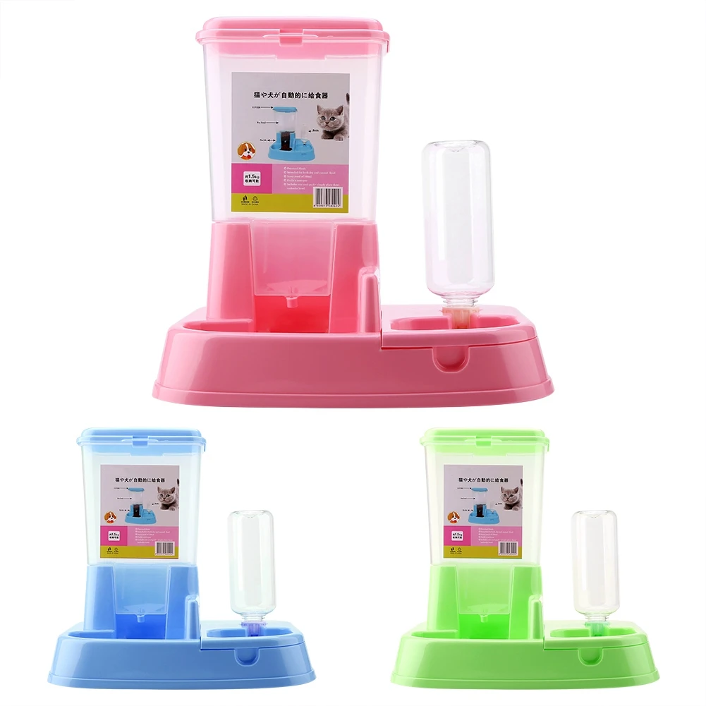 

Pet Water Feeder Automatic Pet Feeder Detachable Food Dispenser Water Bottle Cats Dogs Feeding Tool