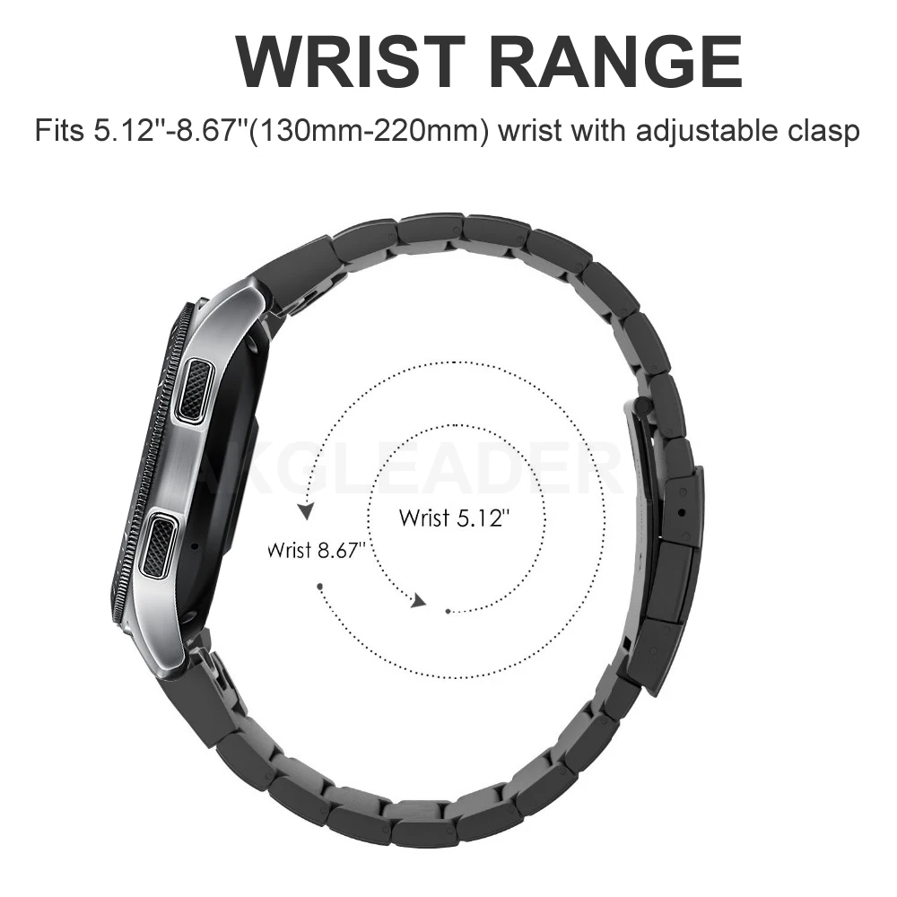 Из Металла Нержавеющая сталь наручный ремешок для часов Ремешок для samsung Galaxy часы Шестерни S3 huawei Watch 2 Pro huami amazfit быстрой установке