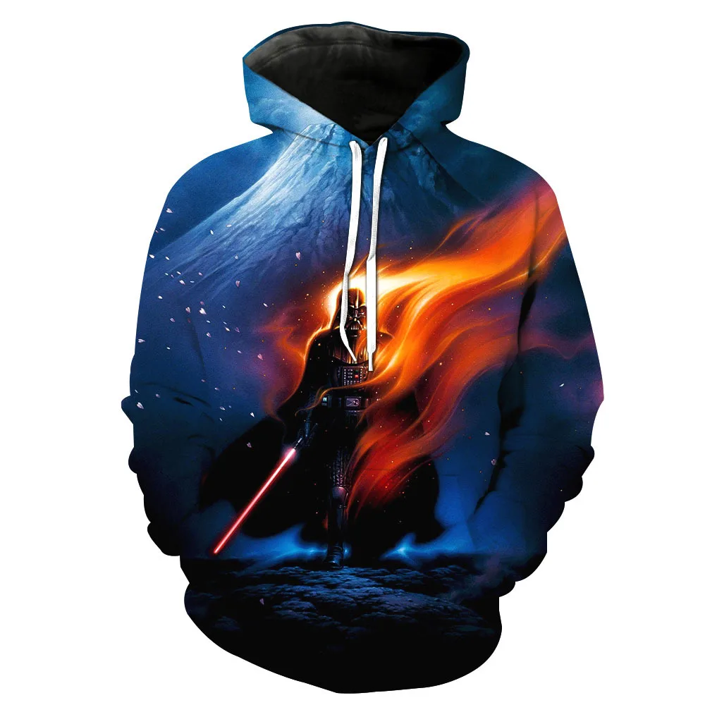 

Fans Made Star Wars Casual Hoodies Mens Long Sleeve 3D Printed Cosplay Hoodie Sweatshirt Men 2019 Movie Fans