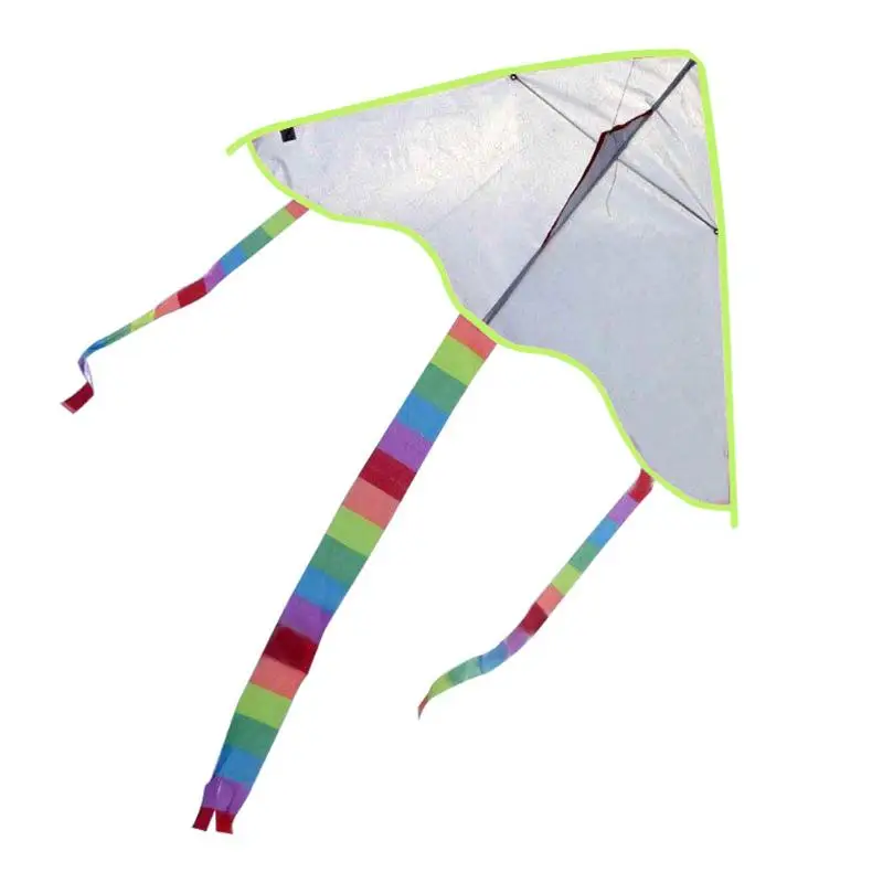 

Novelty Diy Painting Kite Fun Outdoor Spring Travel Nylon Triangle Kite Flying Gadget Kids Parents Interactive Ideal Gift