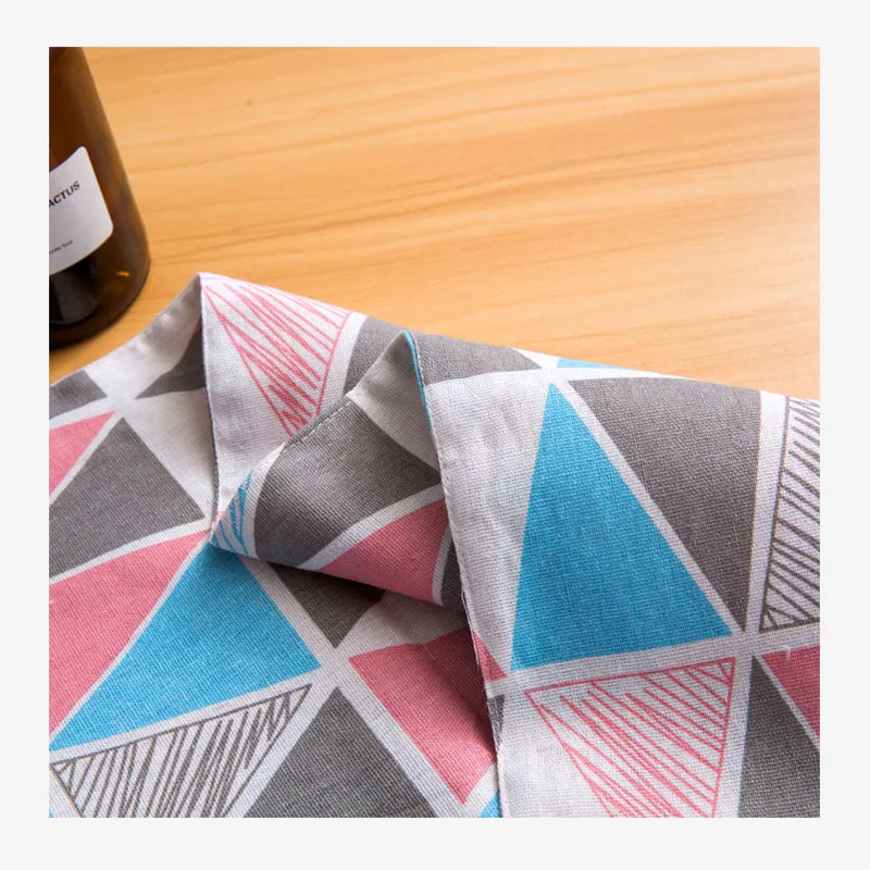 Polyester / Cotton Hemp Cloth Art Television Cabinet Tea Chemin De Table Mariage Runners Modern Strip Cover Weding Decoration