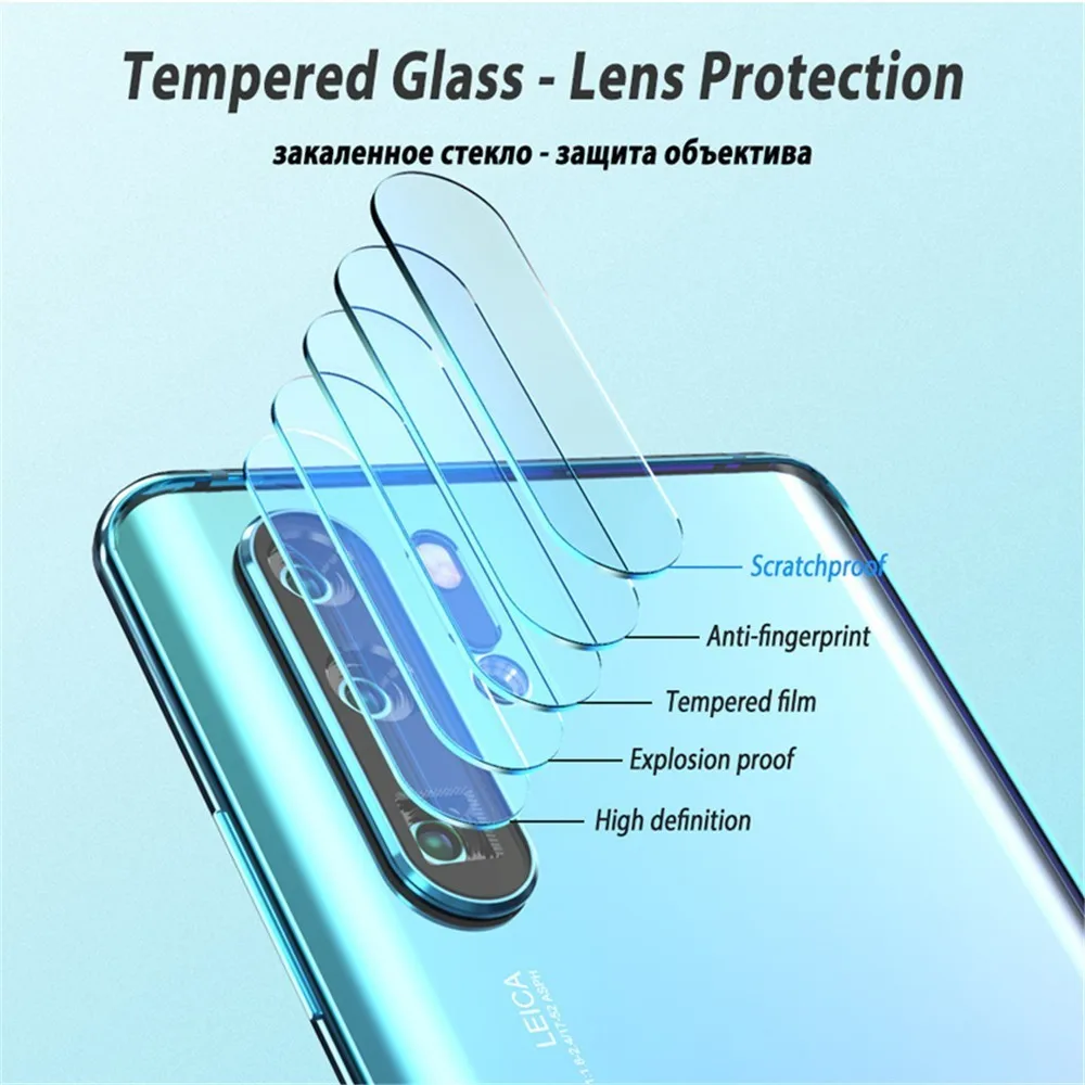 Защитное стекло для камеры 2 шт. Huawei P30 P20 Pro Lite Nova 4e 3i 4 Y9 P Smart 2019 21D|Защитные стёкла и