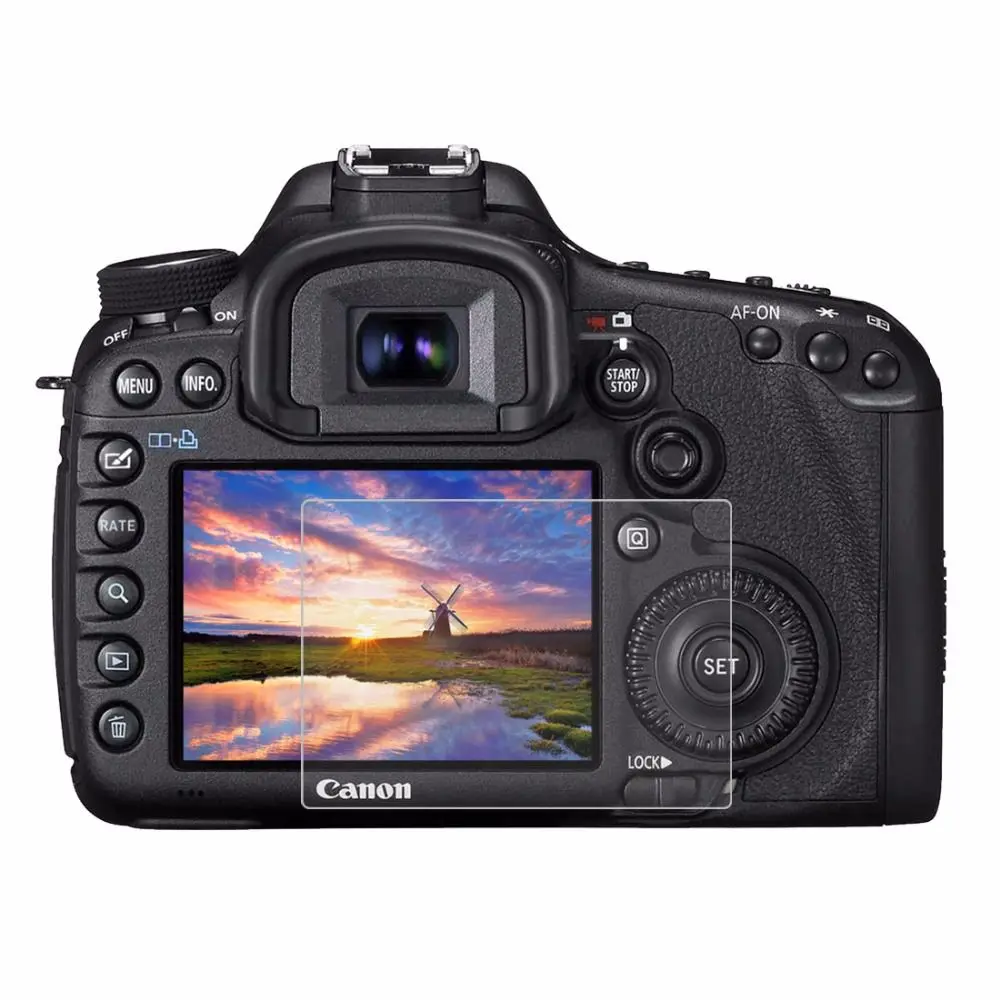 

PULUZ Camera 2.5D Curved Edge 9H Surface Hardness Tempered Glass Screen Protector for Canon 5D Mark III Camera Accessories