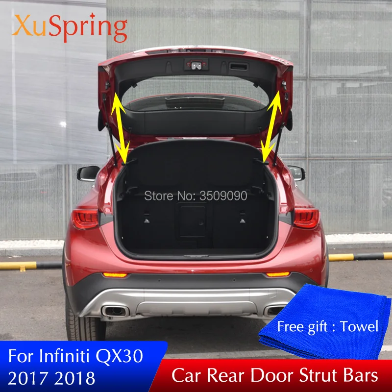 

For Infiniti QX30 2017 2018 2019 Car Rear Door Trunk Spring Booster Strut Bars Shock Gas Bracket 2Pcs/Set